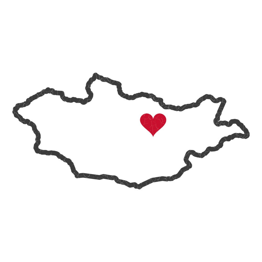Mongolia Ulaanbaatar Mission Heart Map design