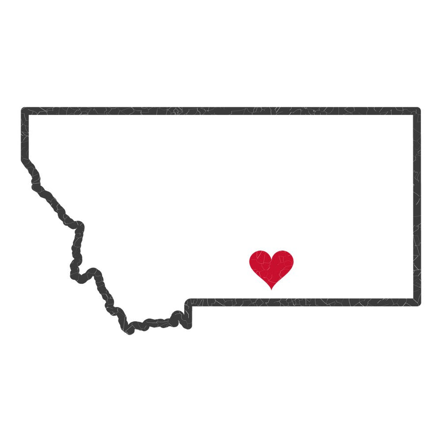 Montana Billings Mission Heart Map design