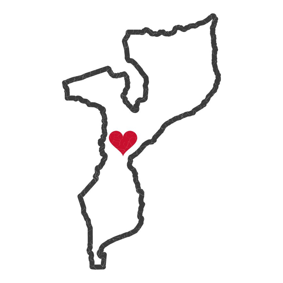Mozambique Beira Mission Heart Map design