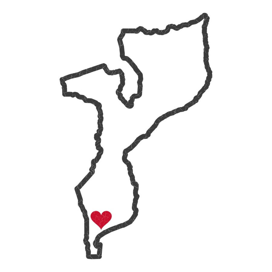 Mozambique Maputo Mission Heart Map design