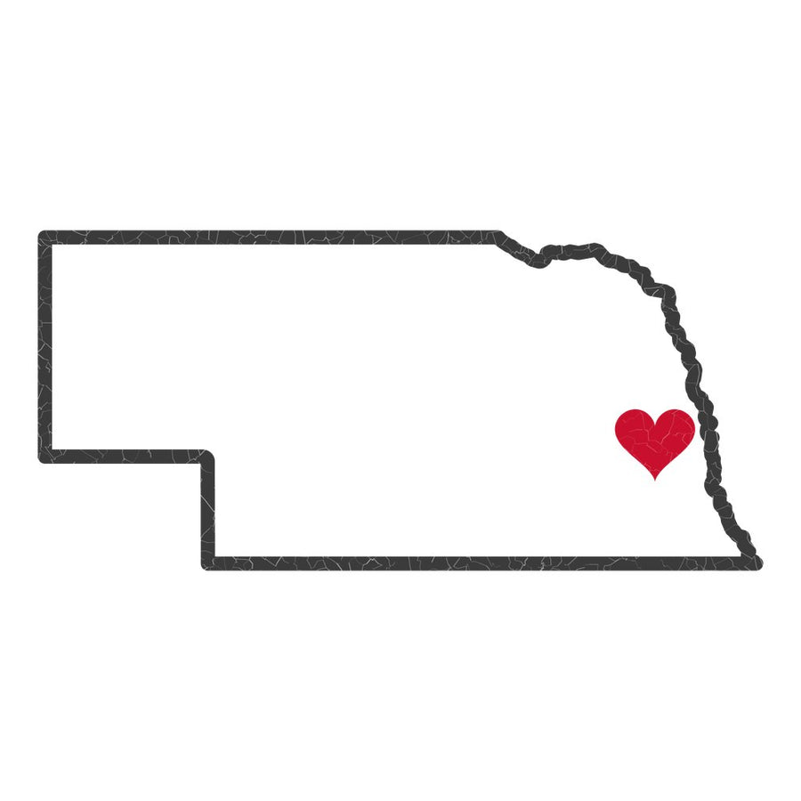 Nebraska Omaha Mission Heart Map design