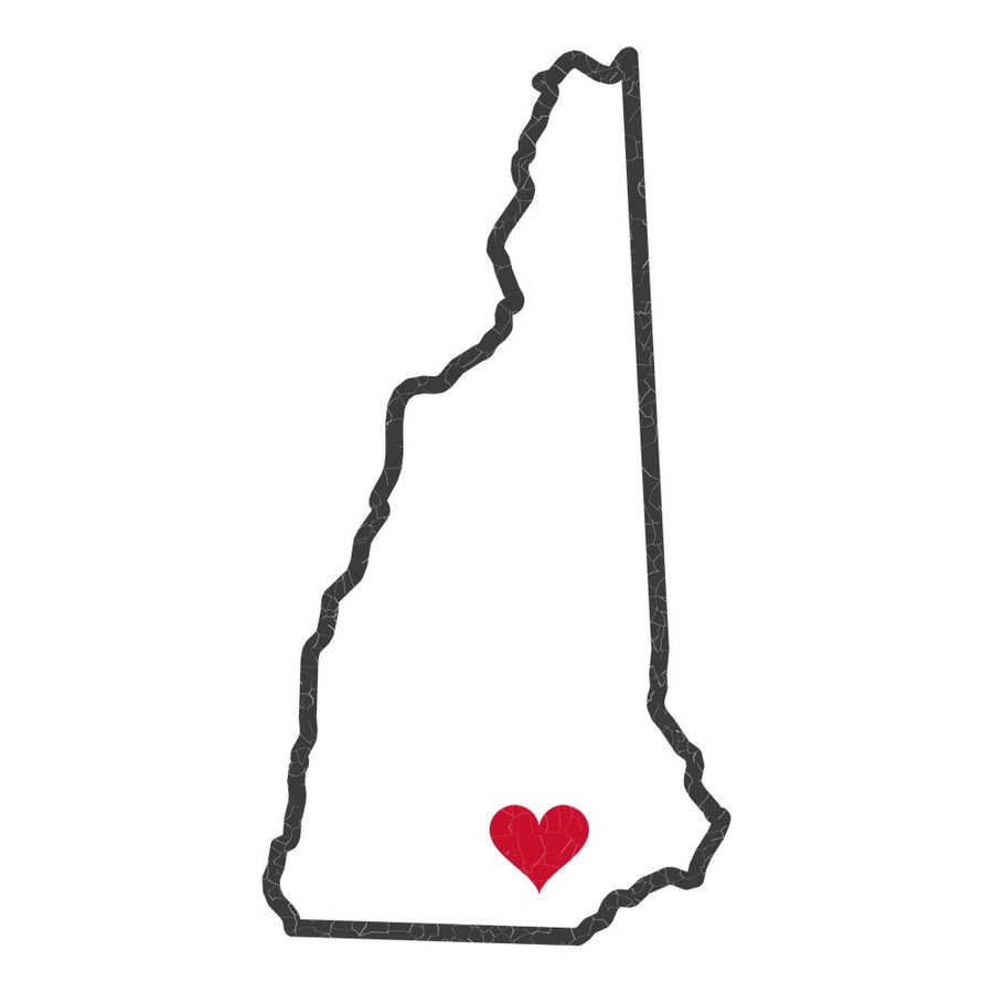 New Hampshire Manchester Mission Heart Map design