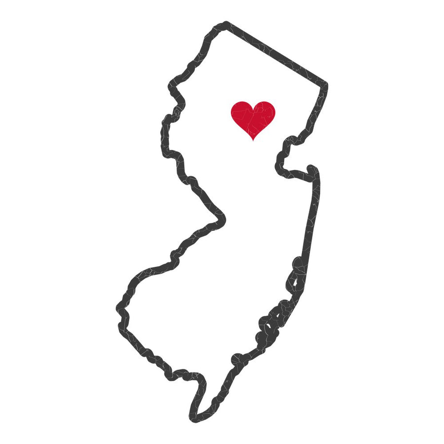 New Jersey Morristown Mission Heart Map design