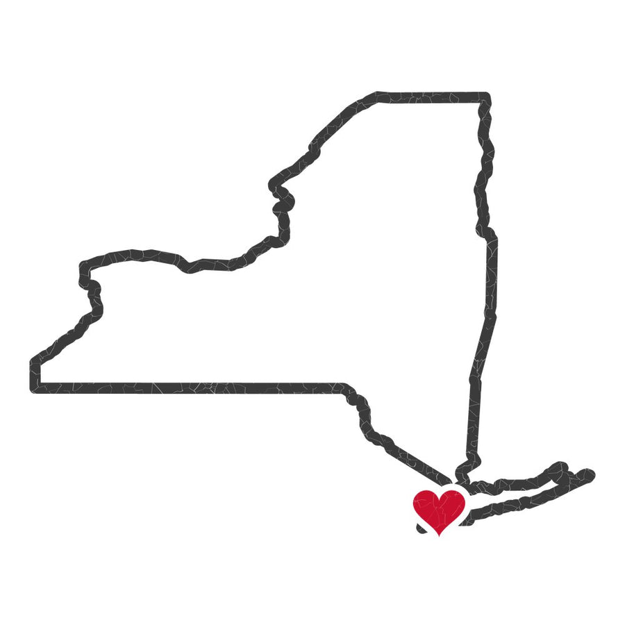 New York New York City Mission Heart Map design