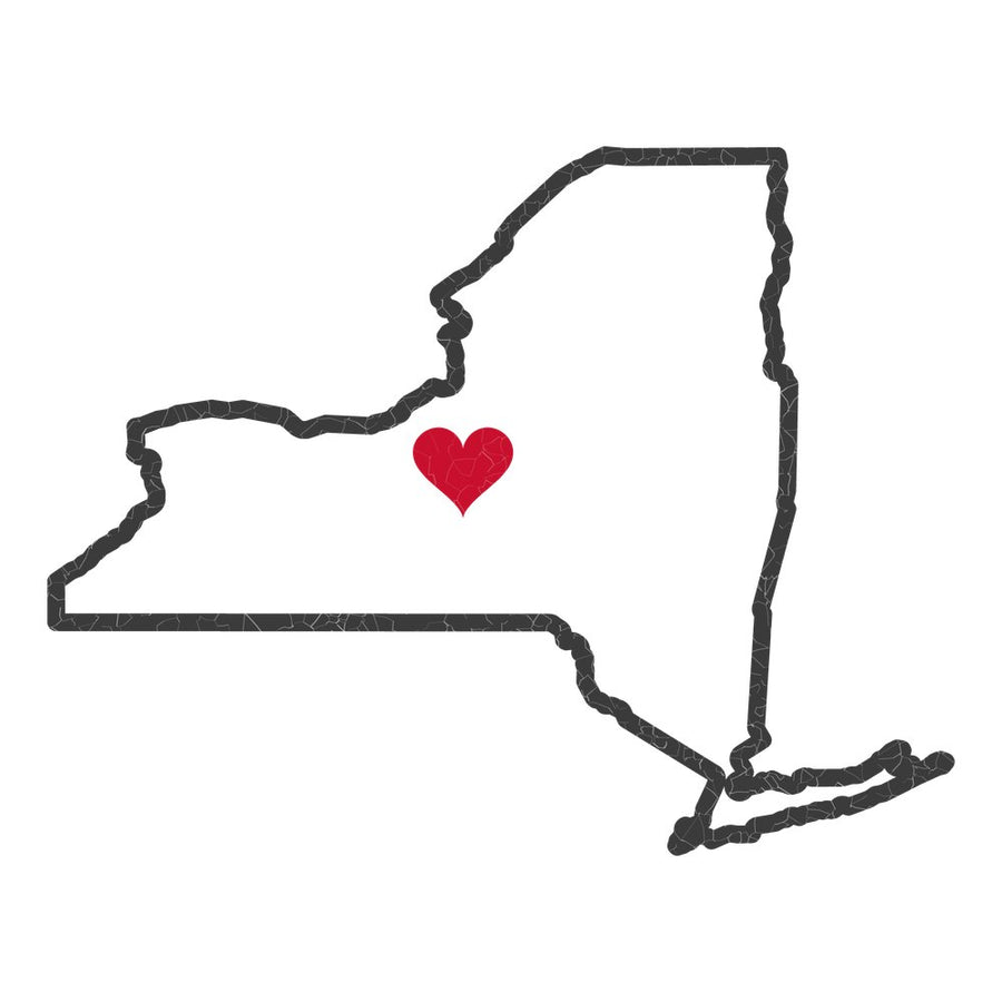 New York Syracuse Mission Heart Map design