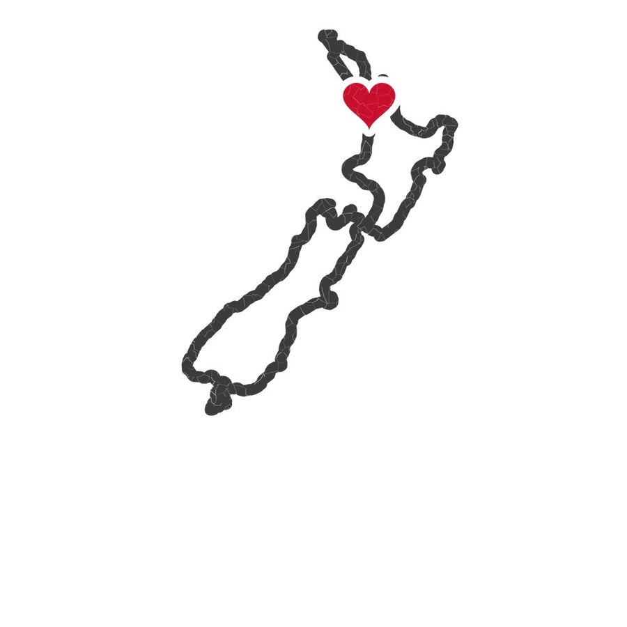 New Zealand Auckland Mission Heart Map design