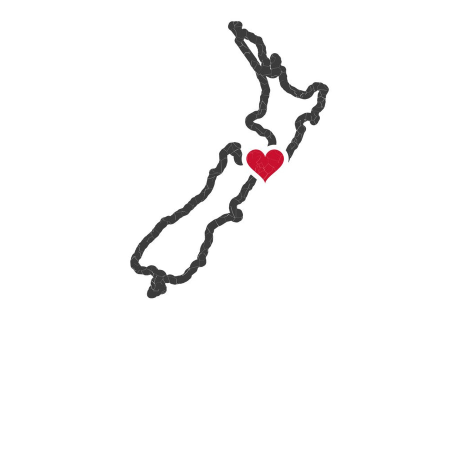 New Zealand Wellington Mission Heart Map design