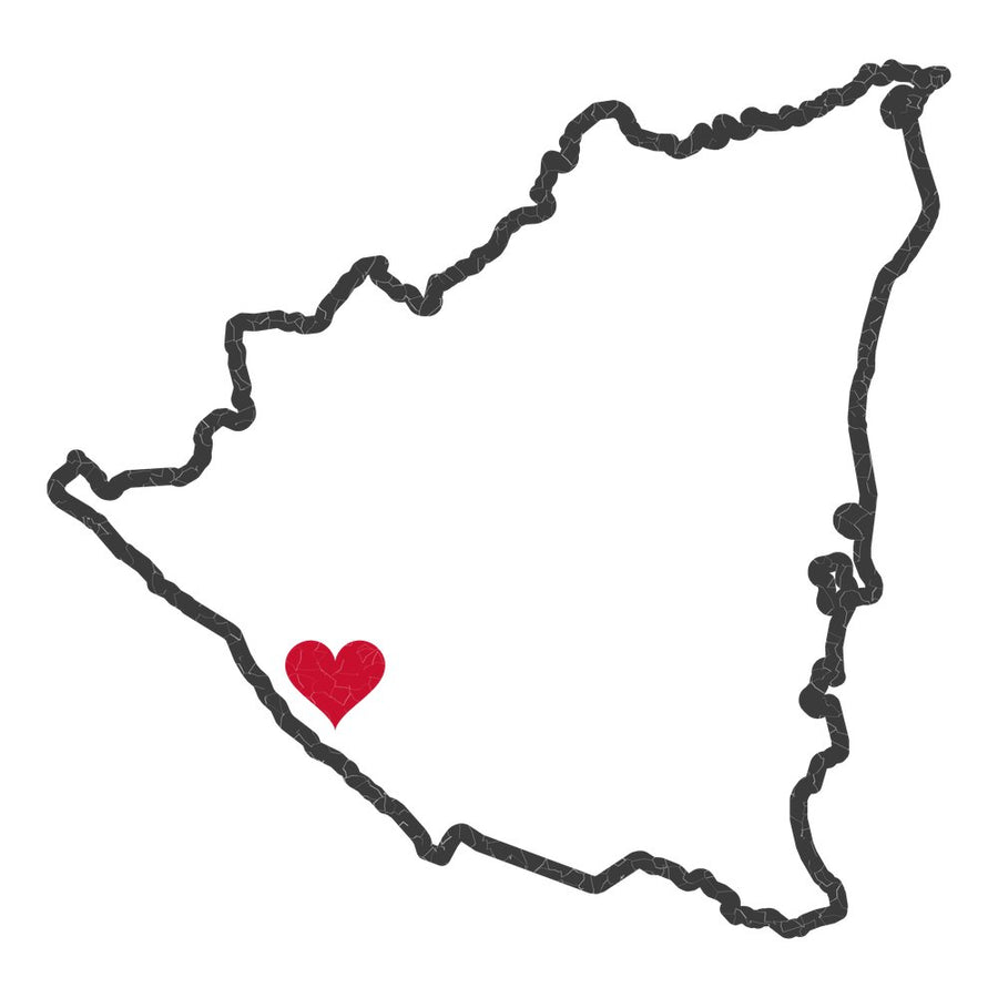 Nicaragua Managua South Mission Heart Map design