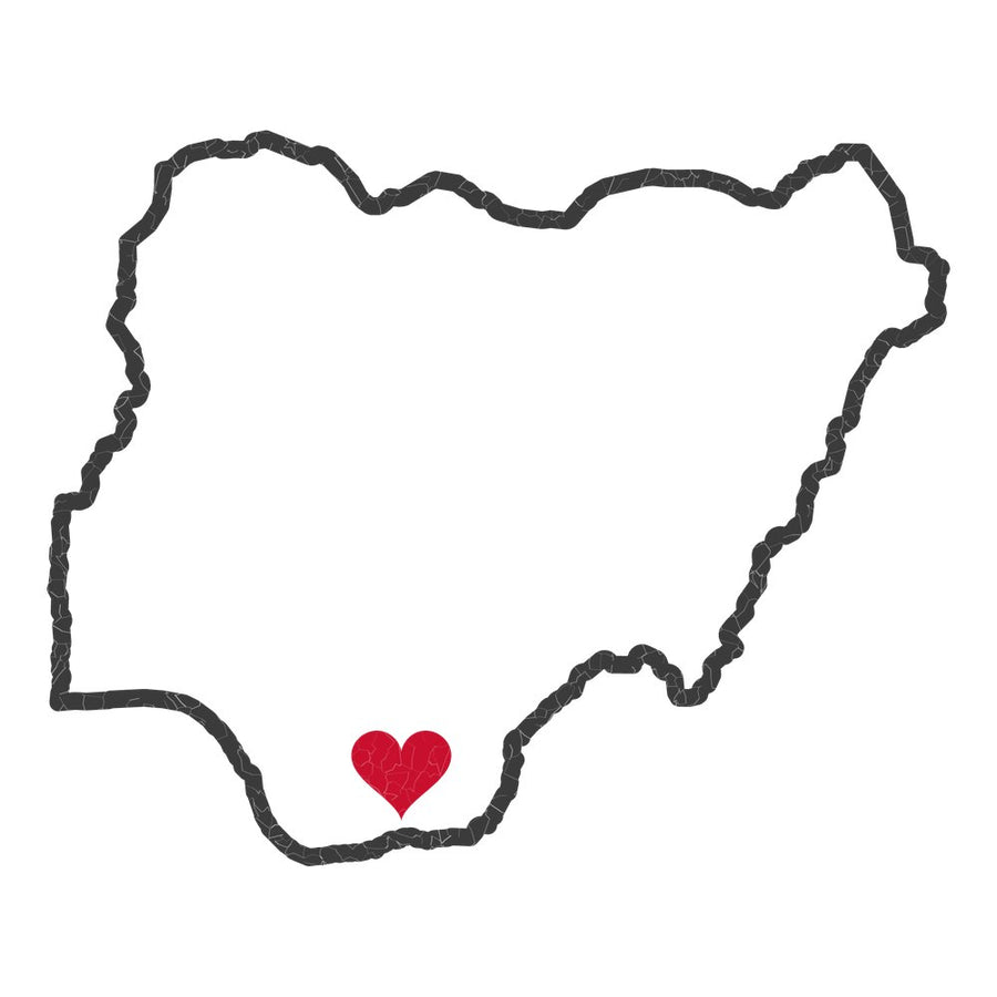 Nigeria Aba Mission Heart Map design