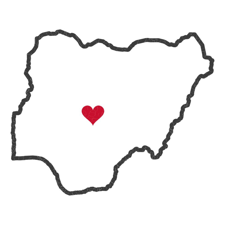 Nigeria Abuja Mission Heart Map design
