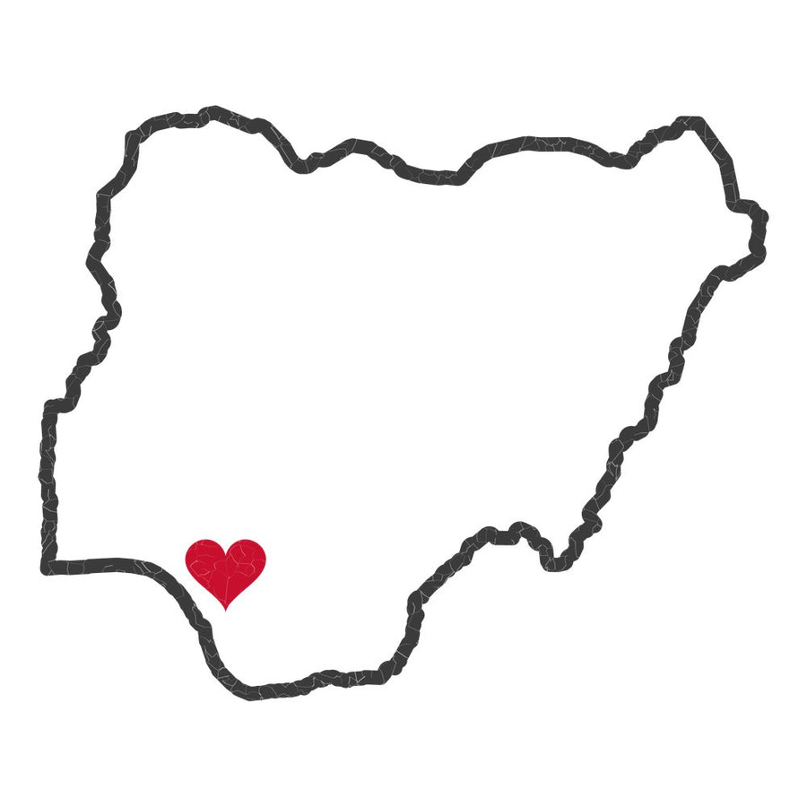 Nigeria Benin City Mission Heart Map design
