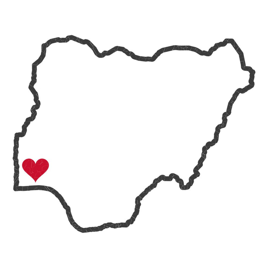 Nigeria Lagos Mission Heart Map design