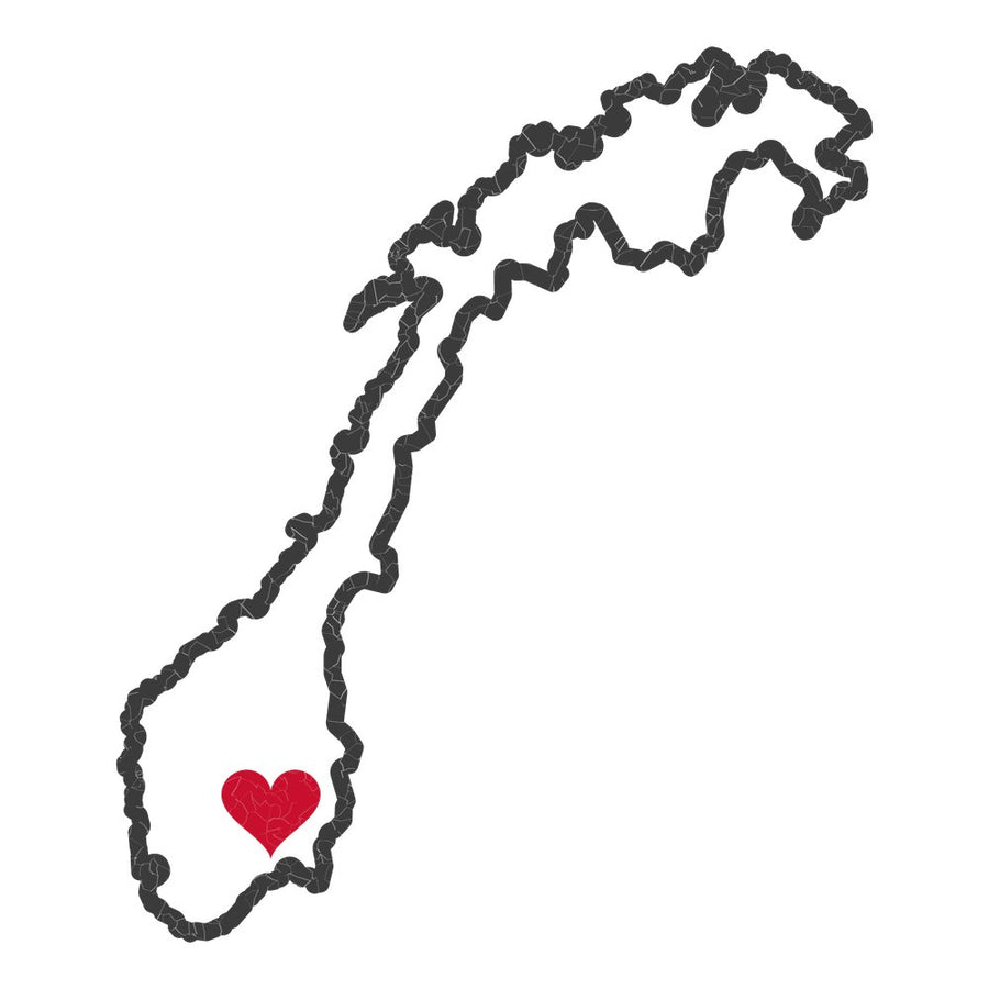 Norway Oslo Mission Heart Map design