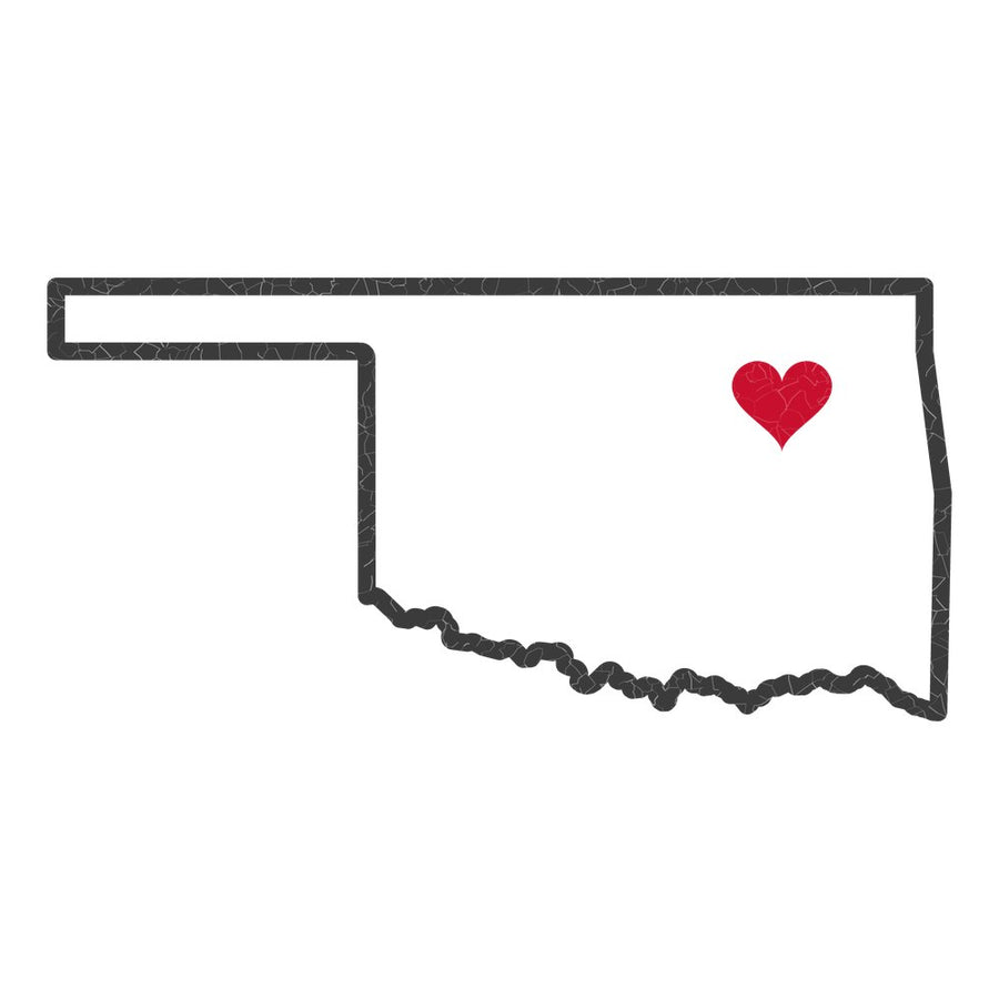 Oklahoma Tulsa Mission Heart Map design