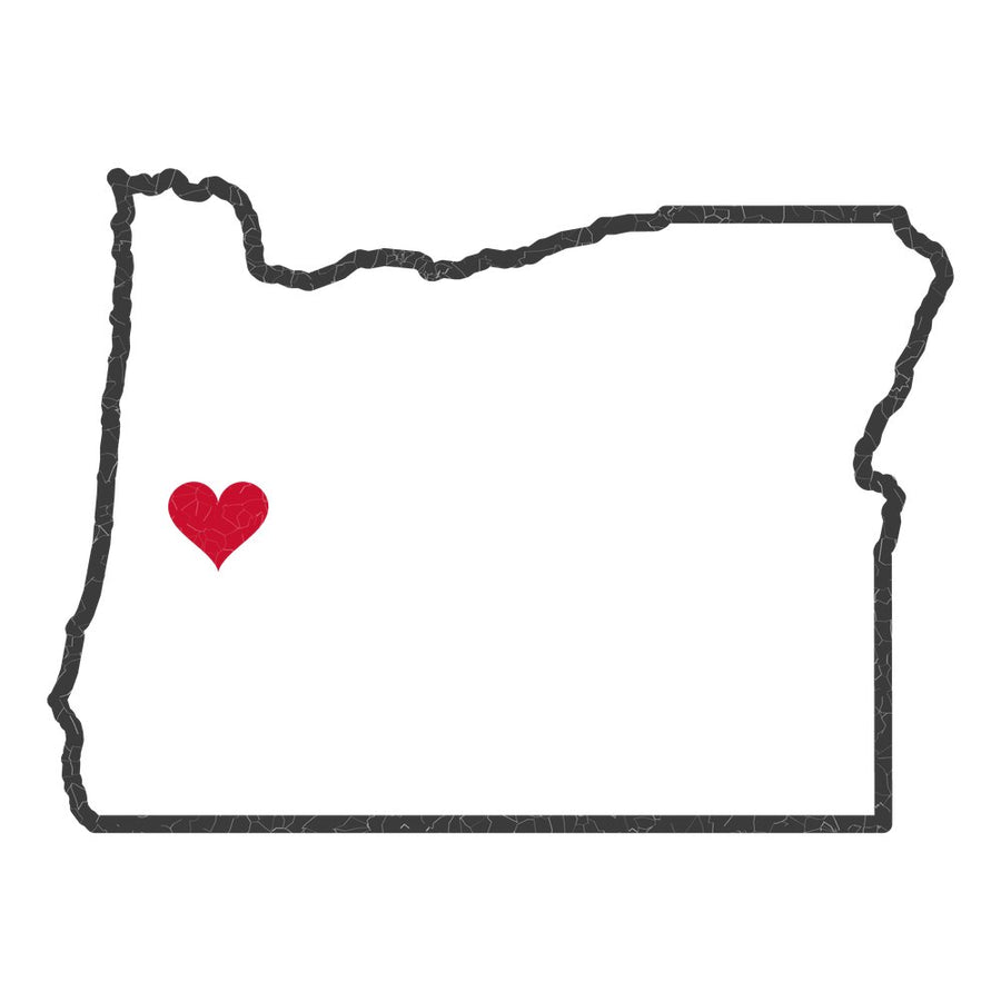 Oregon Eugene Mission Heart Map design