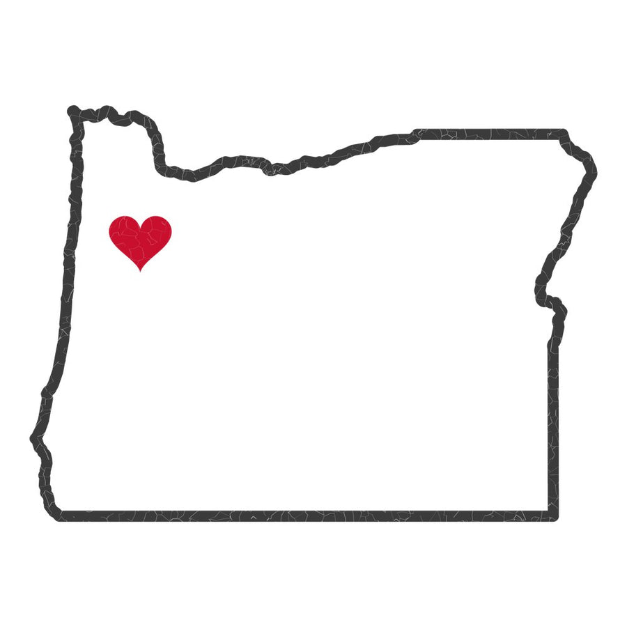 Oregon Salem Mission Heart Map design