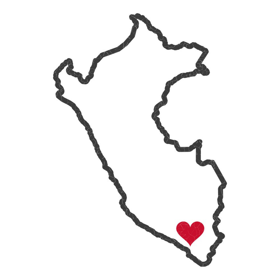 Peru Arequipa Mission Heart Map design