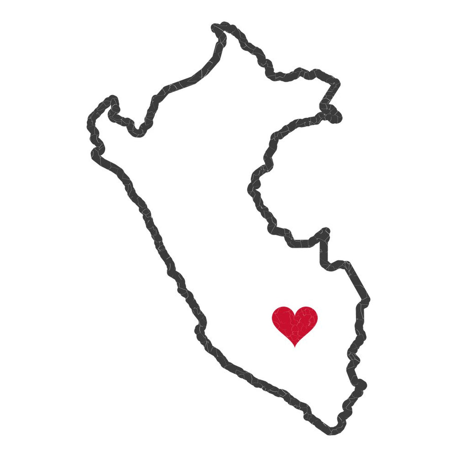 Peru Cusco Mission Heart Map design