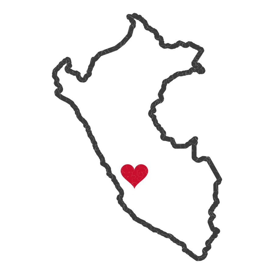 Peru Huancayo Mission Heart Map design