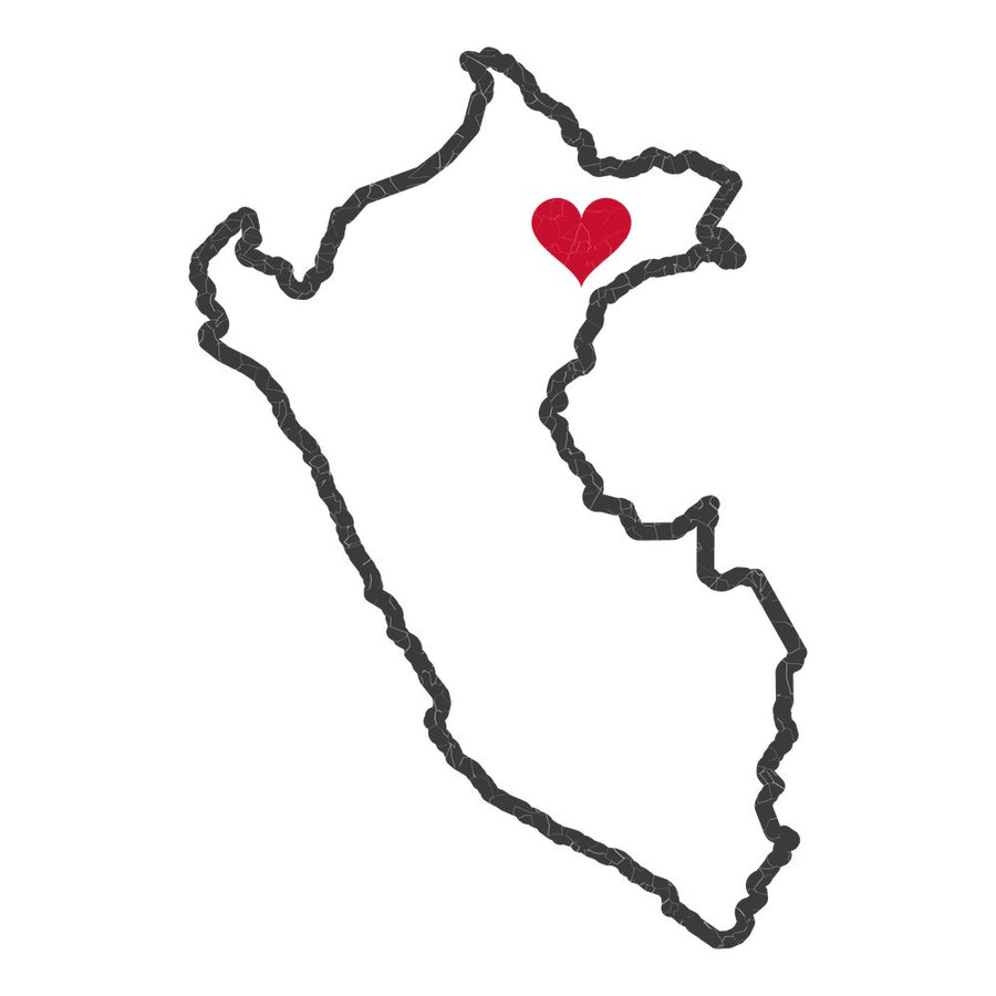 Peru Iquitos Mission Heart Map design