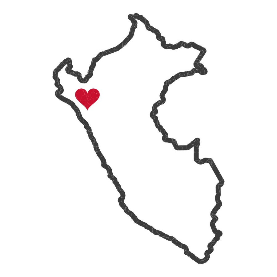Peru Piura Mission Heart Map design