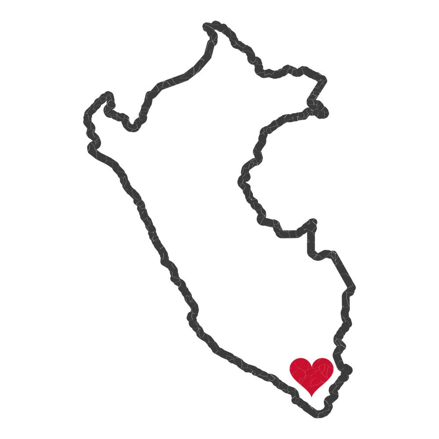 Peru Tacna Mission Heart Map design