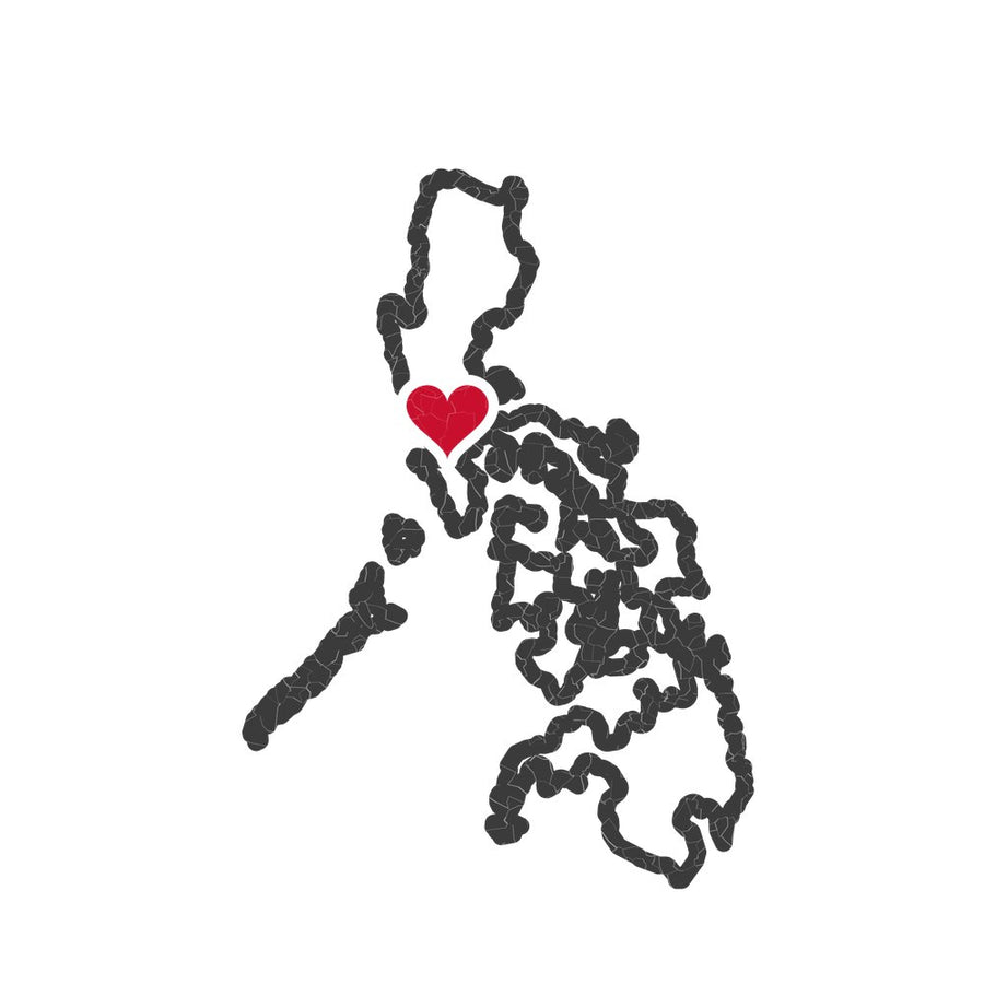 Philippines Cavite Mission Heart Map design