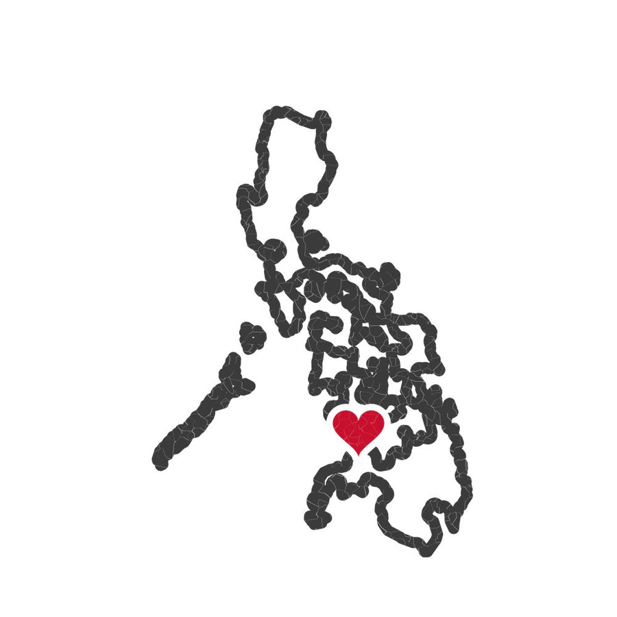 Philippines Dumaguete Mission Heart Map design