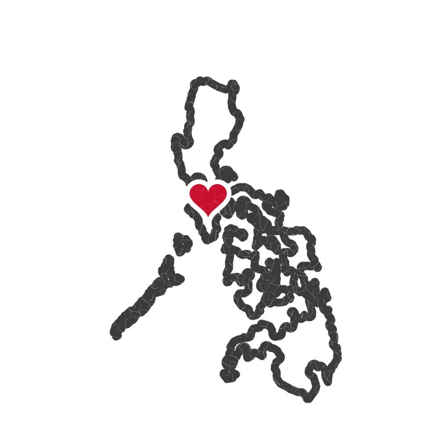 Philippines Lipa Mission Heart Map design