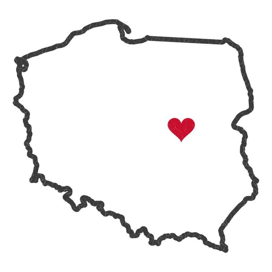 Poland Warsaw Mission Heart Map design