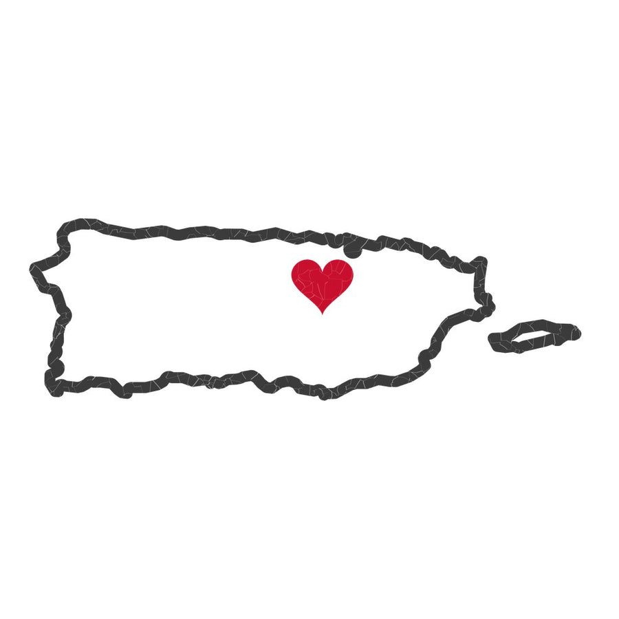 Puerto Rico San Juan Mission Heart Map design
