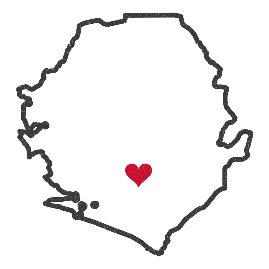 Sierra Leone Bo Mission Heart Map design