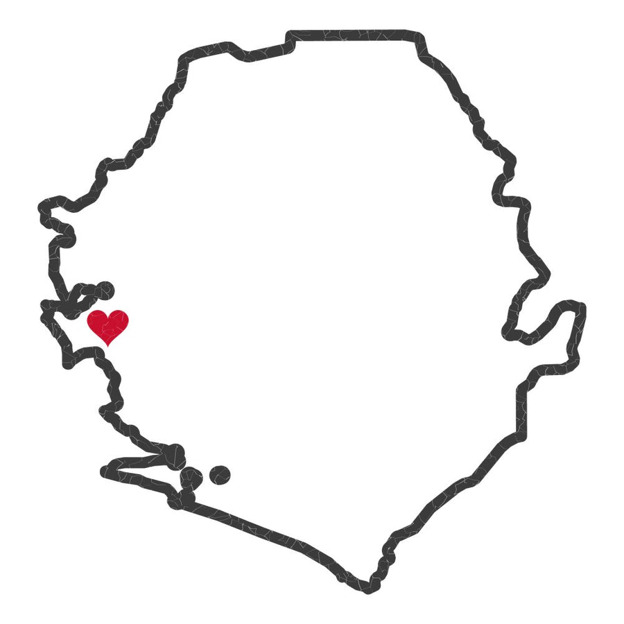 Sierra Leone Freetown Mission Heart Map design