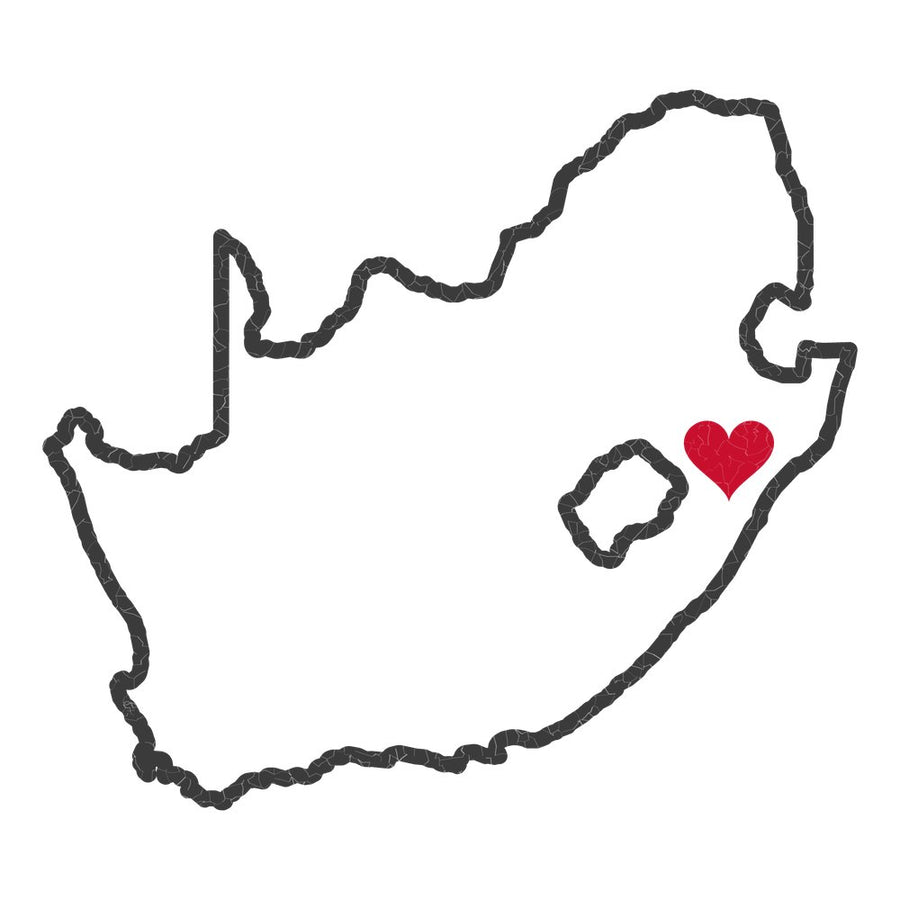 South Africa Durban Mission Heart Map design