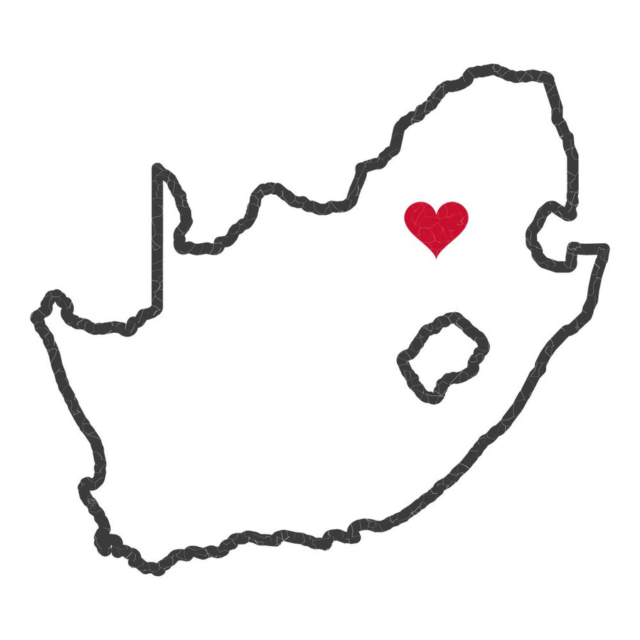 South Africa Johannesburg Mission Heart Map design