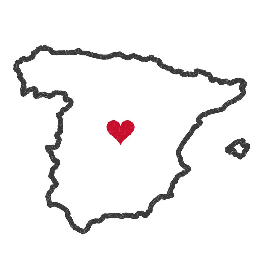Spain Madrid East Mission Heart Map design