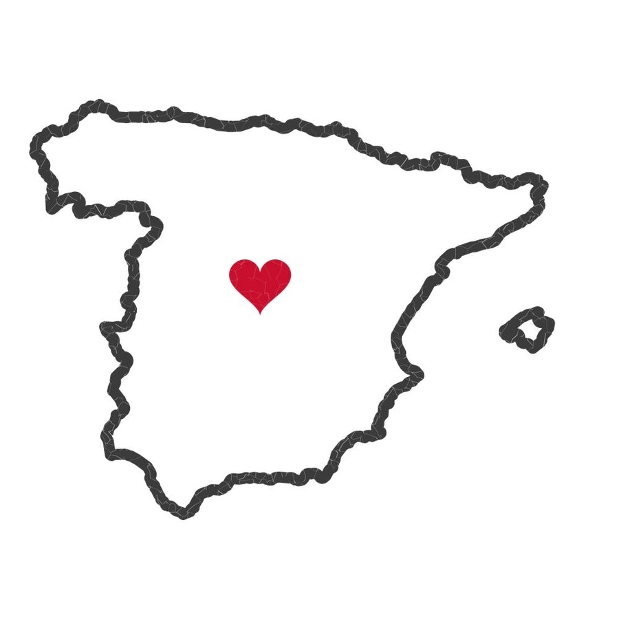 Spain Madrid North Mission Heart Map design