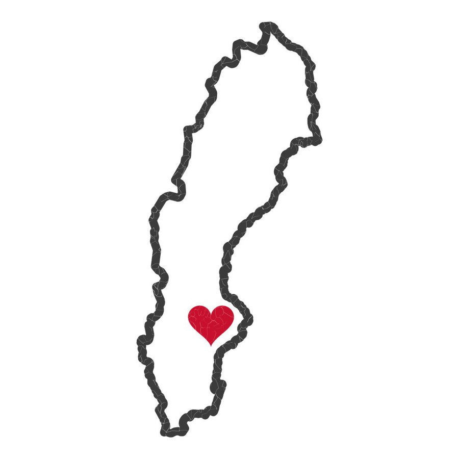 Sweden Stockholm Mission Heart Map design