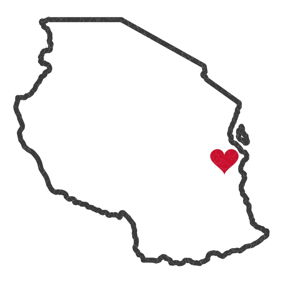 Tanzania Dar es Salaam Mission Heart Map design