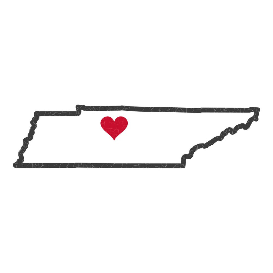 Tennessee Nashville Mission Heart Map design
