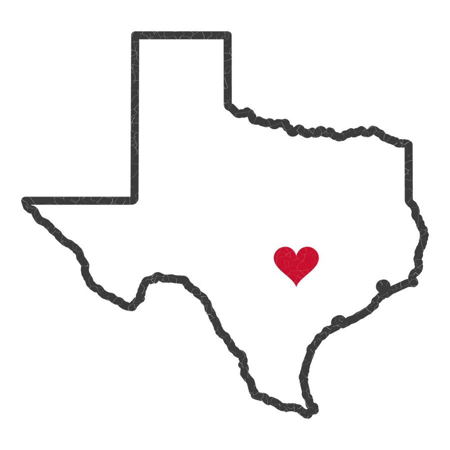 Texas Austin Mission Heart Map design