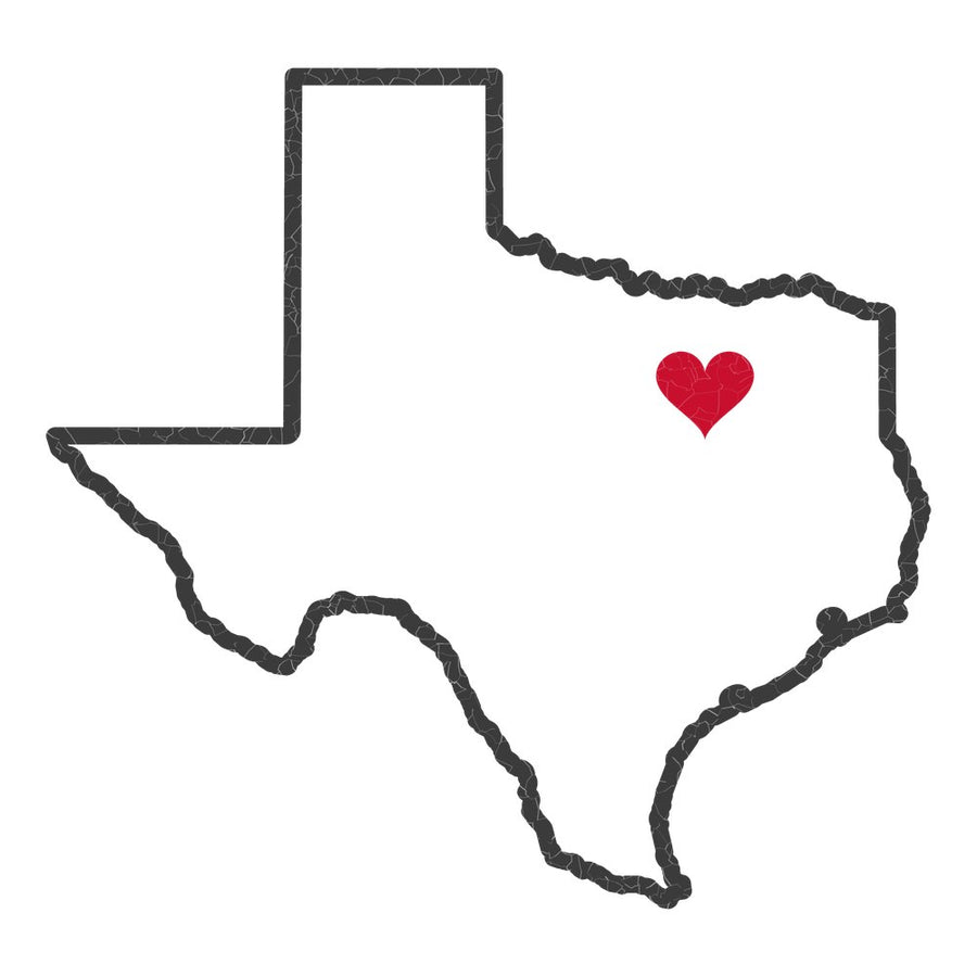 Texas Dallas South Mission Heart Map design