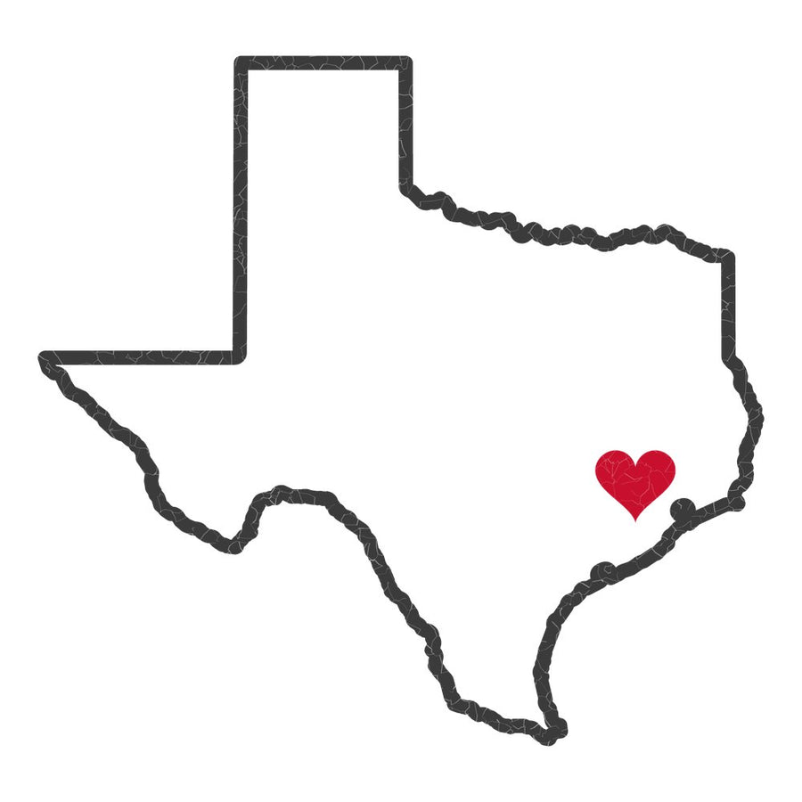 Texas Houston East Mission Heart Map design