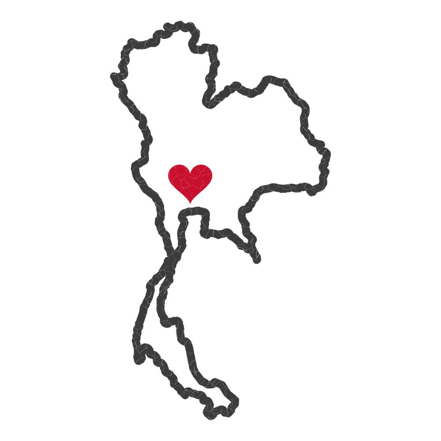 Thailand Bangkok West Mission Heart Map design
