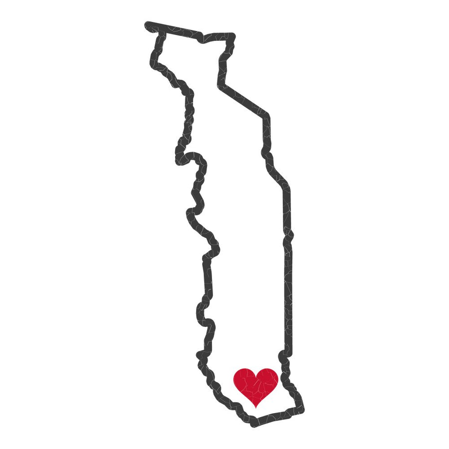 Togo Lome Mission Heart Map design