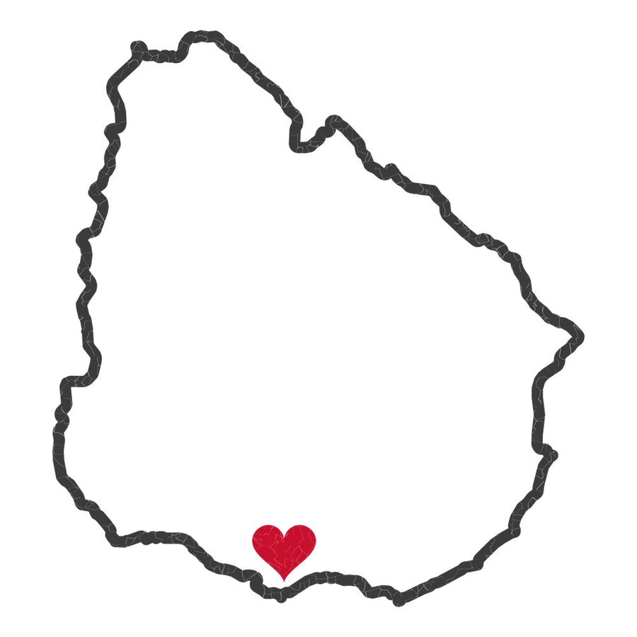 Uruguay Montevideo West Mission Heart Map design