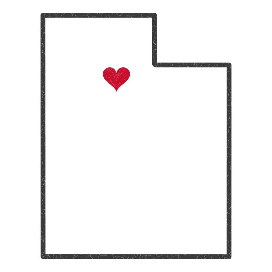Utah Salt Lake City West Mission Heart Map design