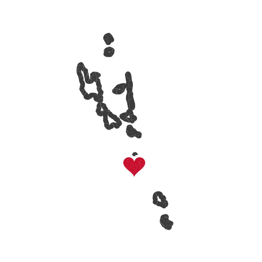 Vanuatu Port Vila Mission Heart Map design