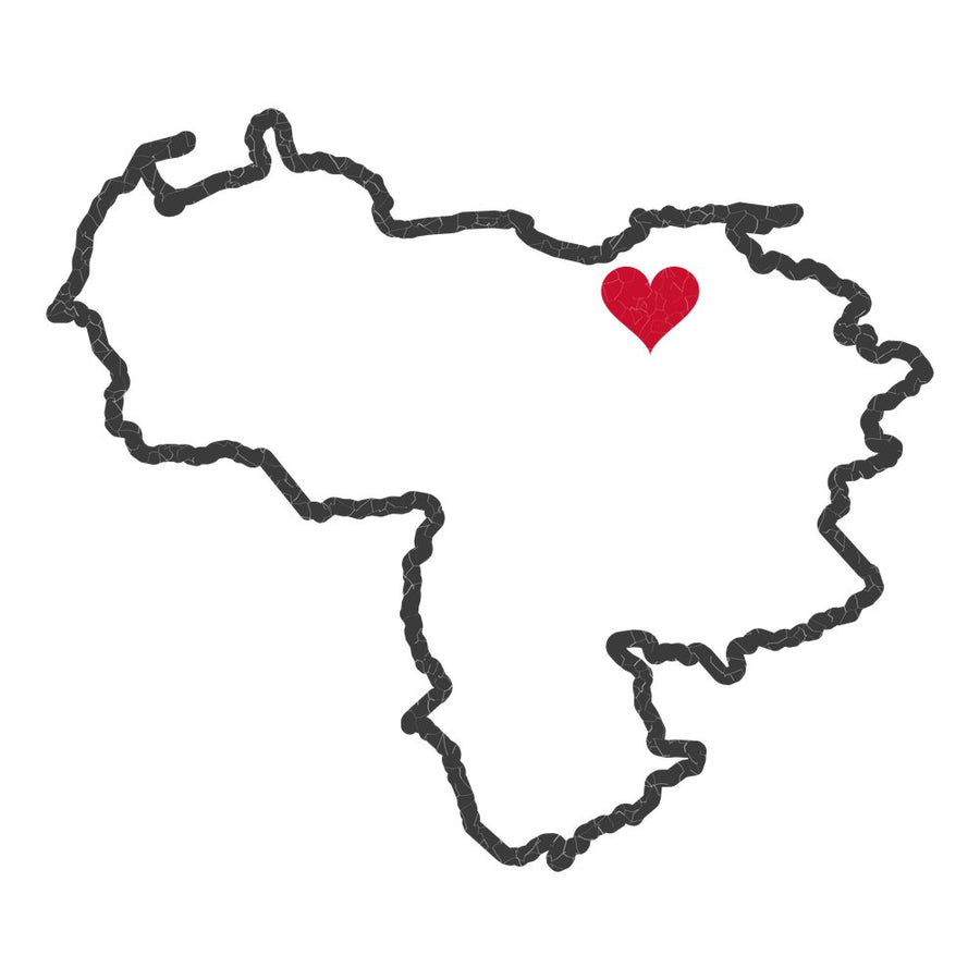 Venezuela Barcelona Mission Heart Map design