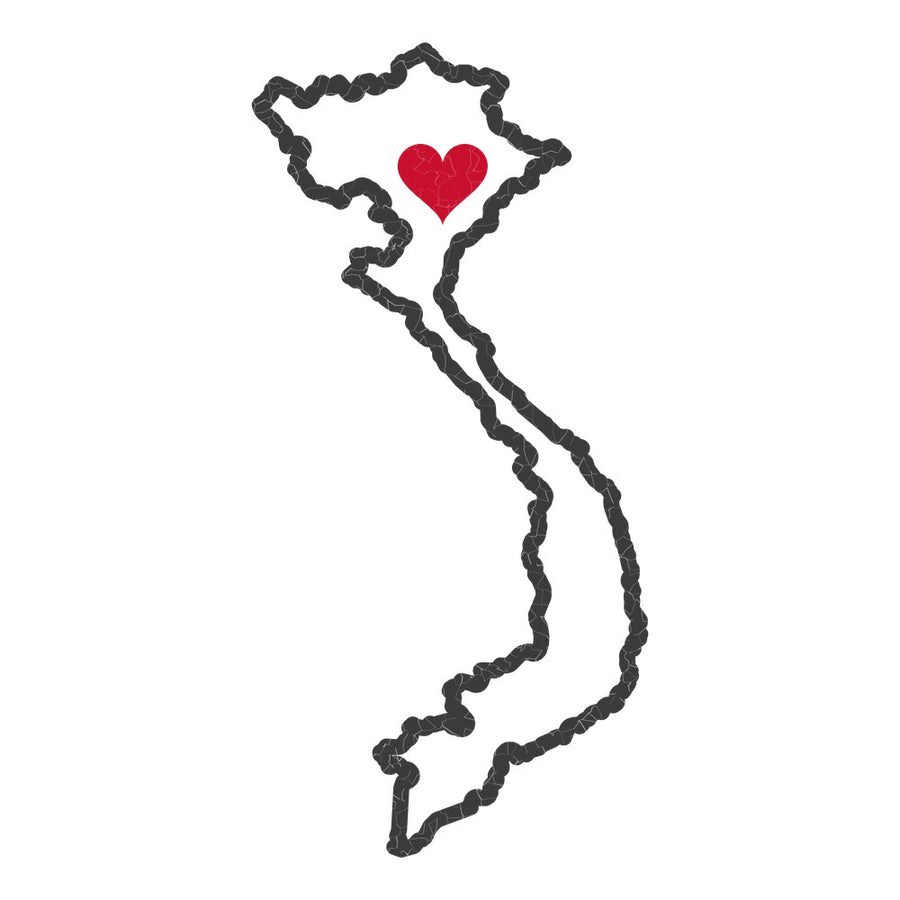 Vietnam Hanoi Mission Heart Map design